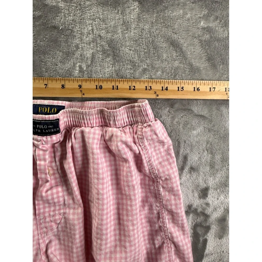 Polo Ralph Lauren Sleepwear Men's Sleep Shorts L Pink Embroidered Pony Logo